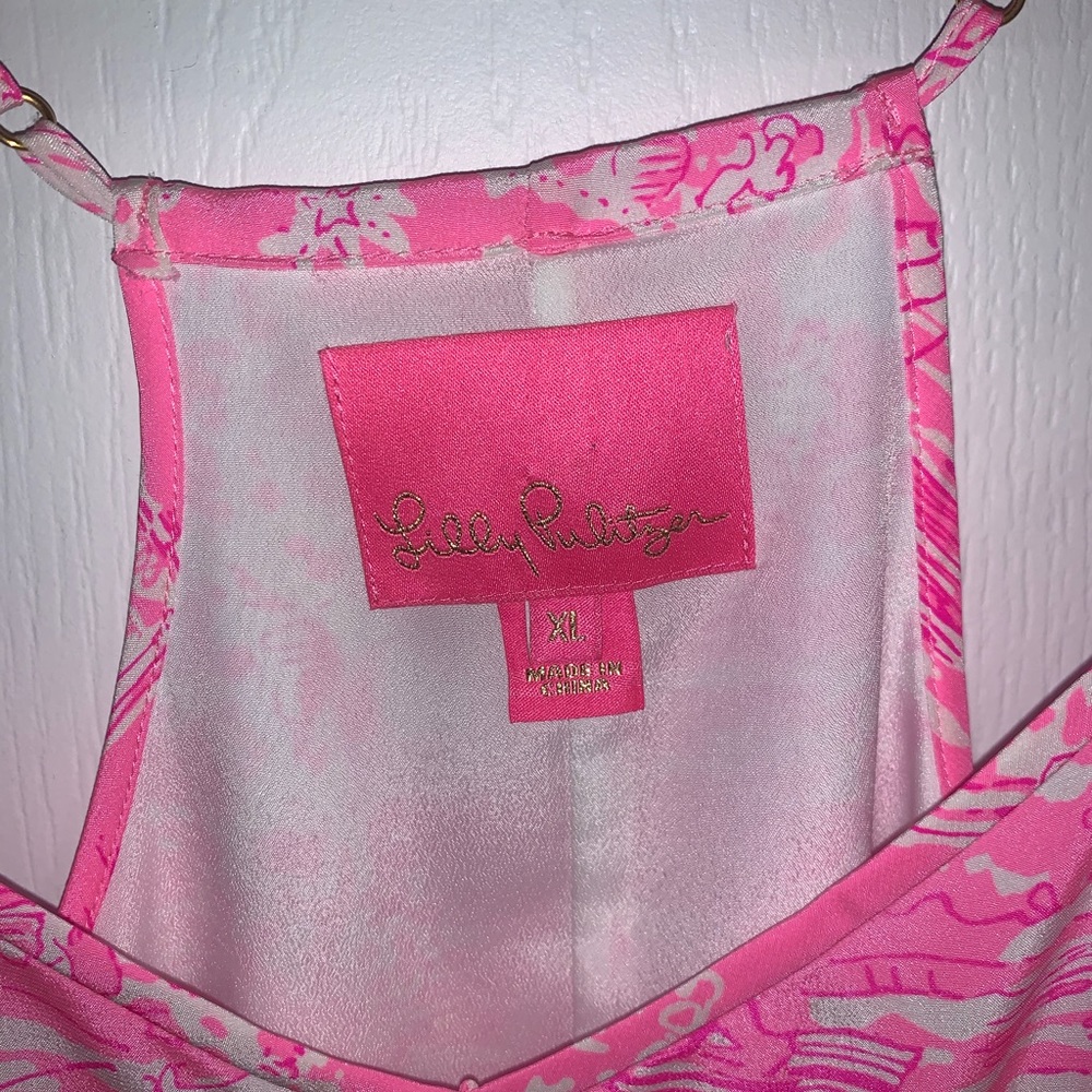 Lilly Pulitzer Pink and White Mini Dress - Picture 4 of 5